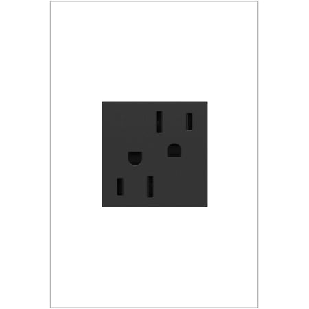 Legrand adorne 15 Ampere Tamper-Resistant Electrical Outlet Graphite