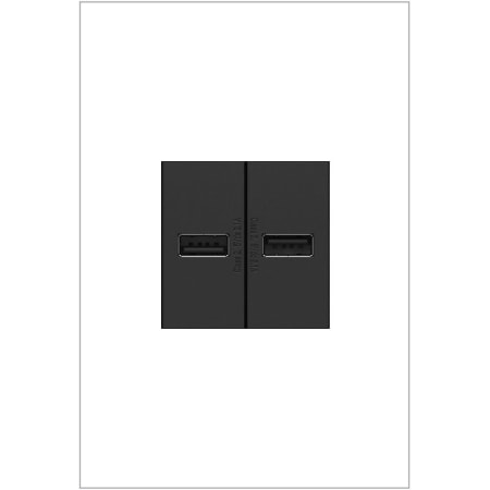 Legrand adorne 15 Amp USB-A Half-Size Electrical Outlet Graphite