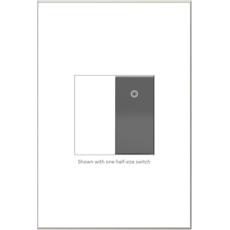 Legrand adorne Paddle 15 Ampere 277 Volt Half Size Single Pole/3-Way Light Switch Wall Control Magnesium