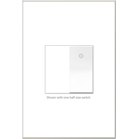 Legrand adorne Paddle 15 Ampere Half Size Single Pole/3-Way Light Switch Wall Control White