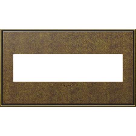 Legrand adorne Cast Metal 4-Gang Light Switch / Outlet Cover Wall Plate Aged Brass