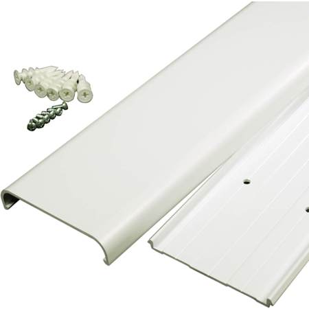 Legrand Wiremold 30 Inch Flat Screen TV Cord Cover Kit, Holds Up to 10 Cords or Cables White