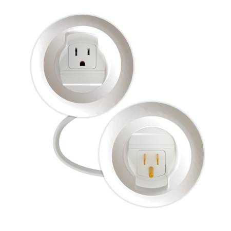 Legrand Wiremold In Wall TV Power and Low Voltage Grommet Kit White