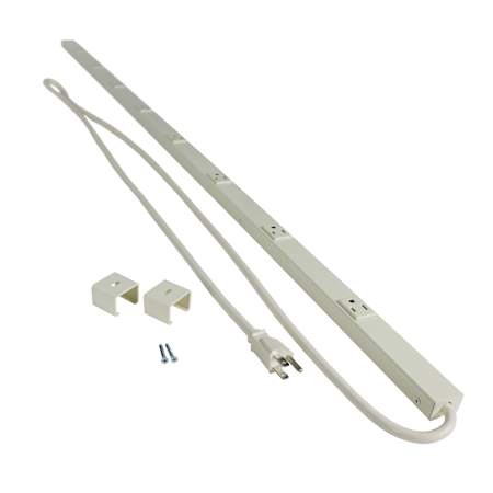 Legrand Plugmold 4 Foot 6-Outlet Power Strip with Circuit Breaker Ivory