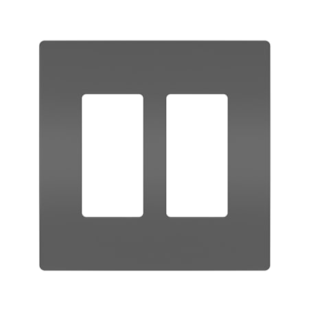Legrand Radiant 2-Gang Decorator Rocker Light Switch / Outlet Cover Wall Plate Black