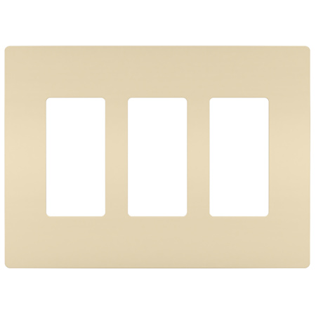 Legrand Radiant 3-Gang Decorator Rocker Light Switch / Outlet Cover Wall Plate Ivory