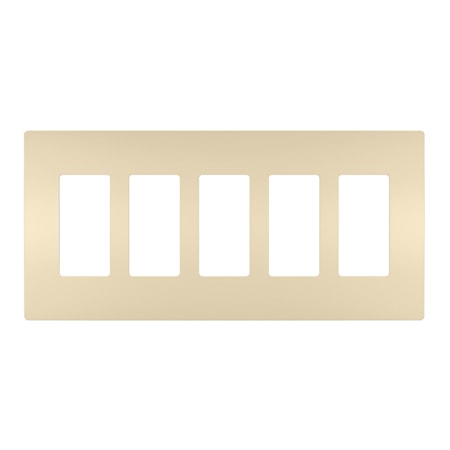 Legrand Radiant 5-Gang Decorator Rocker Light Switch / Outlet Cover Wall Plate Ivory