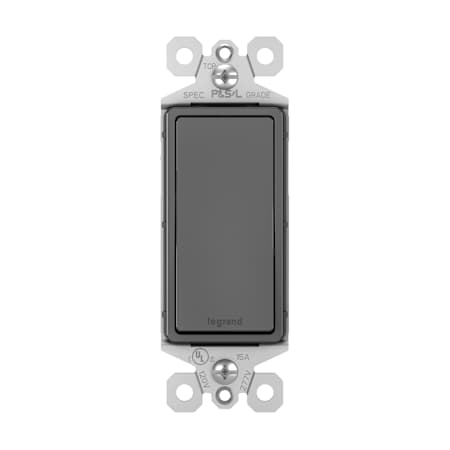 Legrand Radiant 15 Ampere 3-Way Decorator Rocker Light Switch Black