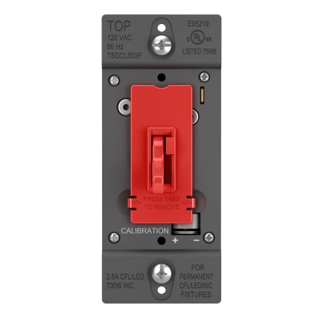 Legrand Toggle Slide Dimmer 300 Watt Single Pole/3-Way LED/CFL/Incandescent Light Dimmer Wall Control Red