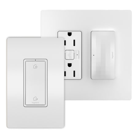 Legrand radiant with Netatmo Smart Lighting Hub Outlet Starter Kit with Gateway and Home/Away Wireless Smart Switch White