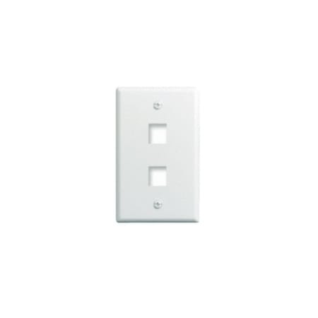 Legrand On-Q 1-Gang 2-Port Wall Plate White