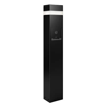 Legrand Wiremold USB GFCI Charging Station with Area Light Black