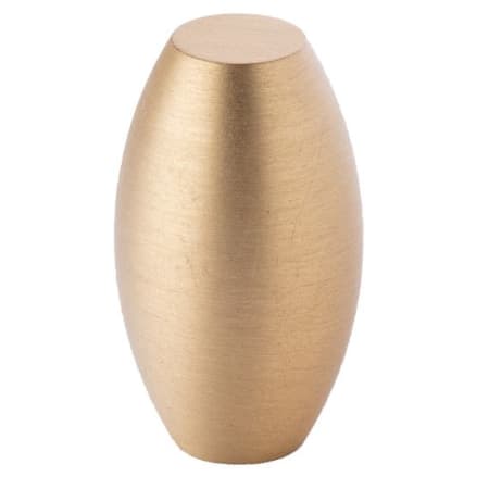 Lews Hardware Barrel 5/8 Inch Oval Cabinet Knob Brushed Brass
