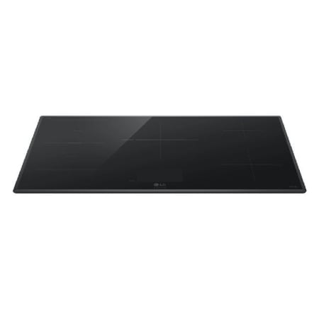 LG 36 Inch Wide 5 Burner Induction Cooktop with Hot Surface Light Indicator Black