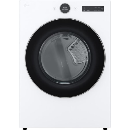 LG 27 Inch Wide 7.4 Cu. Ft. Energy Star Certified Electric Dryer with TurboSteam, SteamFresh, and SteamSanitary Technology White