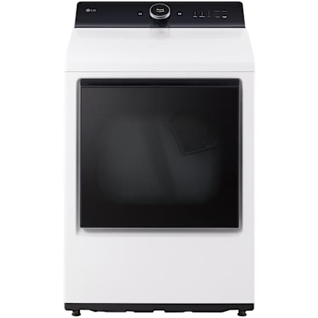 LG 27 Inch Wide 7.3 Cu. Ft. Energy Star Certified Electric Dryer Alpine White