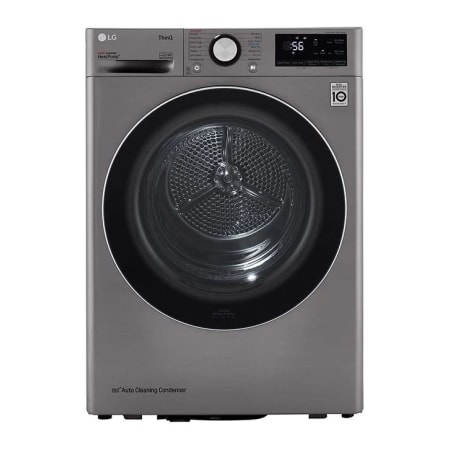 LG 24" Wide 4.2 Cu. Ft. Energy Star Certified Ventless Electric Dryer with Dual Inverter HeatPump Technology Graphite Steel
