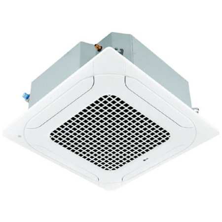 LG 36,000 BTU Cooling Mini Split Ceiling Cassette Indoor Unit with Quiet Design and Jet Cool White