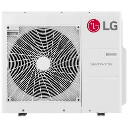 LG 30,000 BTU Cooling / 32,000 BTU Heating Four Zone Mini Split Condenser Unit with Inverter Technology and Gold Fin Protection White