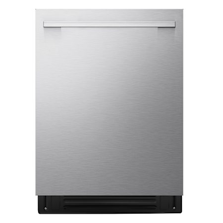 LG 24 Inch Wide 16 Place Setting Built-In Fingerprint Resistant Top Control Dishwasher with Flush Installation and LG TrueSteam® Stainless Steel