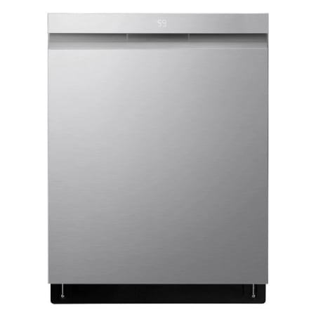 LG 24 Inch Wide 15 Place Setting Built-In Fingerprint Resistant Top Control Dishwasher with 9 Wash Cycles and 3 Racks Stainless Steel
