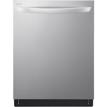 LG 24 Inch Wide 15 Place Setting Built-In Fingerprint Resistant Top Control Dishwasher with QuadWash and TrueSteam PrintProof Stainless Steel