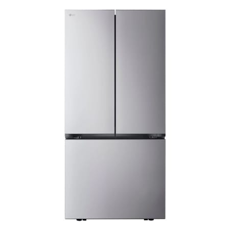 LG 33 Inch Wide 20.8 Cu. Ft. Energy Star Certified French Door Refrigerator with LED Lighting Stainless Steel