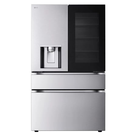 LG 36 Inch Wide 28.6 Cu. Ft. Energy Star Certified Fingerprint Resistant French Door Refrigerator with External Water Dispenser Stainless Steel