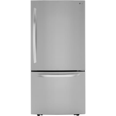 LG 33 Inch Wide 25.5 Cu. Ft. Energy Star Rated Bottom Freezer Refrigerator with Print Proof Finish PrintProof Stainless Steel