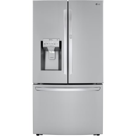 LG 36 Inch Wide 23.5 Cu. Ft. Energy Star Rated French Door Refrigerator with Smart Wi-Fi PrintProof Stainless Steel
