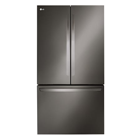 LG 36 Inch Wide 26.5 Cu. Ft. Energy Star Certified French Door Refrigerator with Internal Water Dispenser Black Stainless Steel