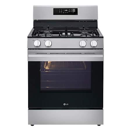 LG 6.3 Cu. Ft. Free Standing Gas Range with Air Fry and Storage Drawer Stainless Steel