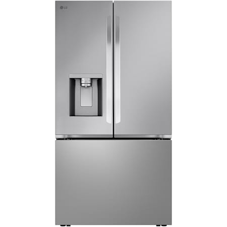 LG 36 Inch Wide 25.5 Cu. Ft. Energy Star Certified Fingerprint Resistant French Door Refrigerator with Craft Ice and Dual Ice Maker PrintProof Stainless Steel