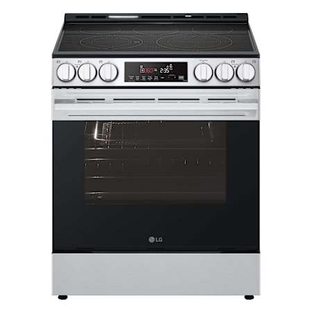 LG 30 Inch Wide 6.3 Cu. Ft. Free Standing Electric Range with Radiant Burners and Broil Element Stainless Steel