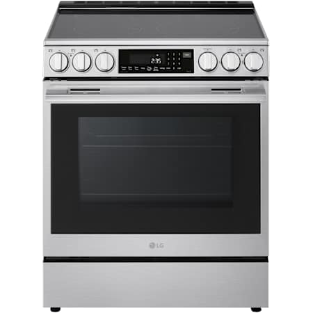 LG 30 Inch Wide 6.3 Cu. Ft. Free Standing Fingerprint Resistant Electric Range PrintProof Stainless Steel
