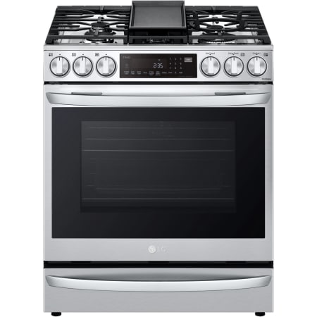 LG 30 Inch Wide 6.3 Cu. Ft. Free Standing Gas Range with Sealed Burners and Storage Drawer PrintProof Stainless Steel