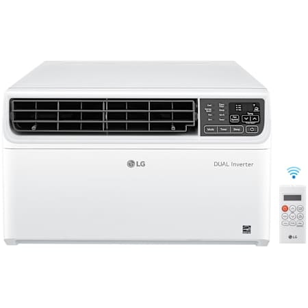 LG 8,500 BTU 115V Programmable Window Air Conditioner with Remote and Dual Inverter Technology White