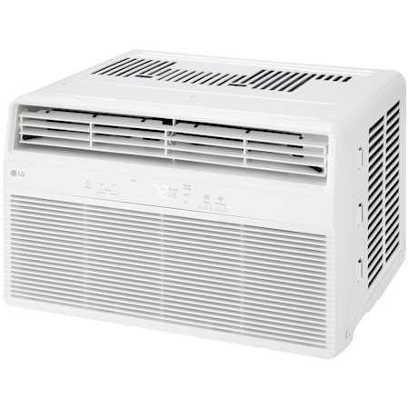 LG 8,000 BTU 115V Programmable Window Air Conditioner with Remote and 2 Cooling Fan Speeds White