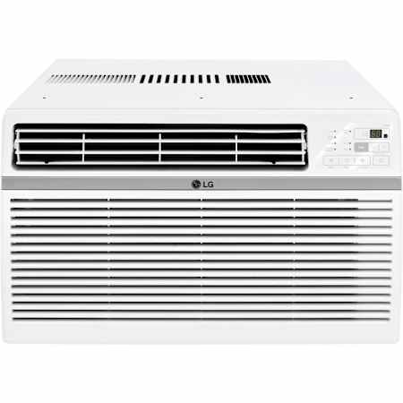 LG 8,000 BTU 115V Window Air Conditioner with Remote and 3 Fan Speeds White