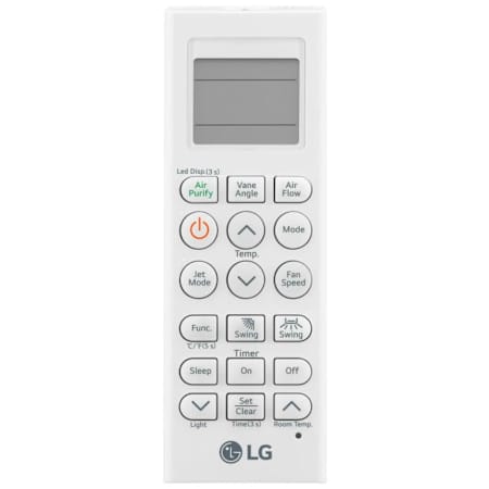 LG Wireless Remote Controller for Mini Split Indoor Units White