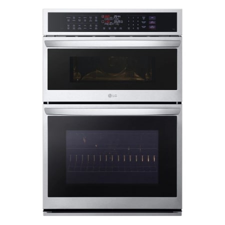LG 30 Inch Wide 6.4 Cu. Ft. Fingerprint Resistant Electric Combi Oven with Convection Bakig and Touch Controls Stainless Steel