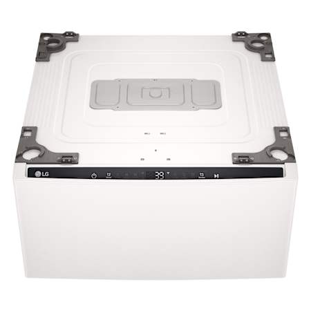 LG 1 Cu. Ft. Pedestal Washing Machine with Separate Dispensers and NeveRust® Stainless Steel Drum Alpine White