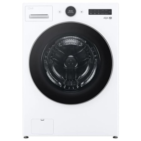 LG 27 Inch Wide 4.5 Cu. Ft. Energy Star Certified Front Loading Washing Machine with AI DD and TurboWash 360° White