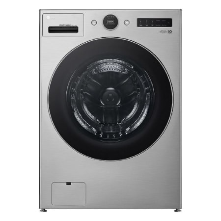 LG 27 Inch Wide 5 Cu. Ft. Combination Washer and Dryer with LED Display and Inverter Heat Pump Technology Graphite Steel