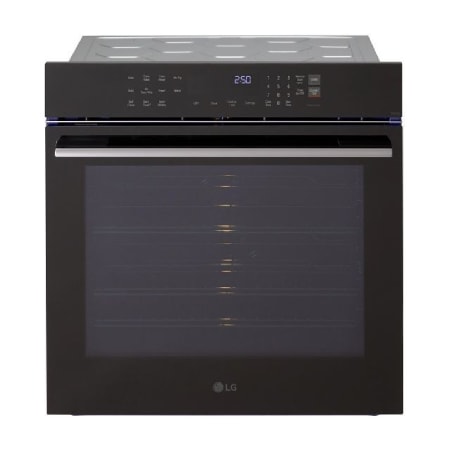 LG 24 Inch Wide 3 Cu. Ft. Electric Single Oven with Self Clean and Convection Bake Black