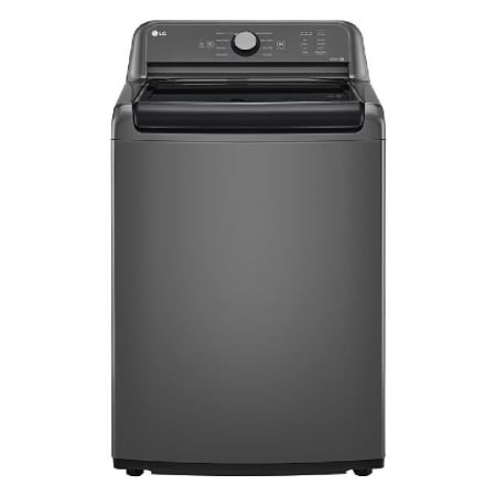 LG 27 Inch Wide 4.1 Cu. Ft. Top Loading Washing Machine with LED Display and 6Motion Technology Grey