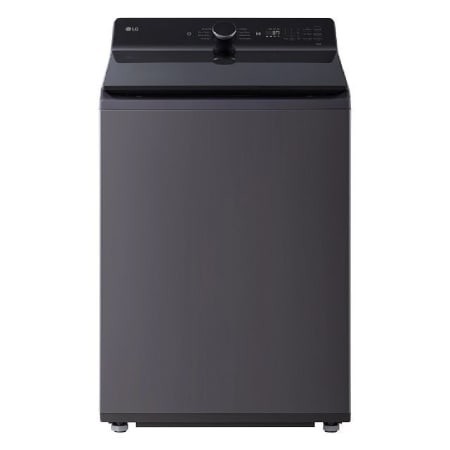 LG 27 Inch Wide 5.3 Cu. Ft. Energy Star Certified Top Loading Washing Machine with LED Display and Smart Pairing Matte Black