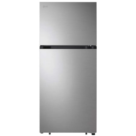 LG 28 Inch Wide 17.5 Cu. Ft. Energy Star Certified Top Freezer Refrigerator with LED Lights Stainless Steel