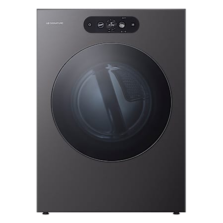 LG Signature 29 Inch Wide 9 Cu. Ft. Energy Star Certified Electric Dryer Brushed Black Steel