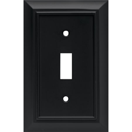 Liberty Hardware Architectural Series Single Wall Plate Matte Black
